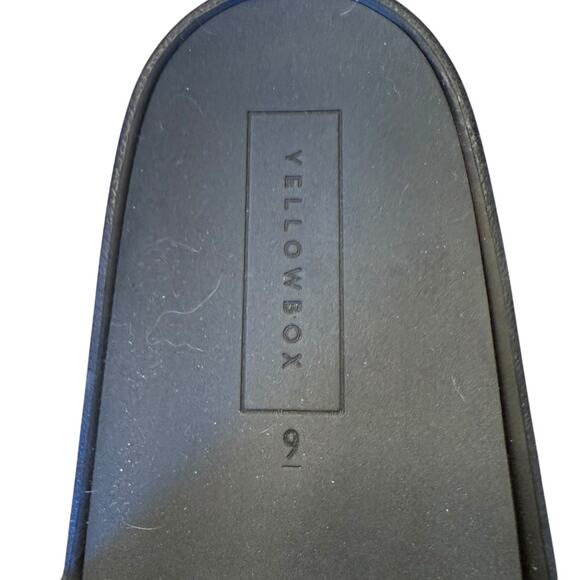 Yellow Box Black Platform Slide Sandals Womens Size 9 - Picture 5 of 6